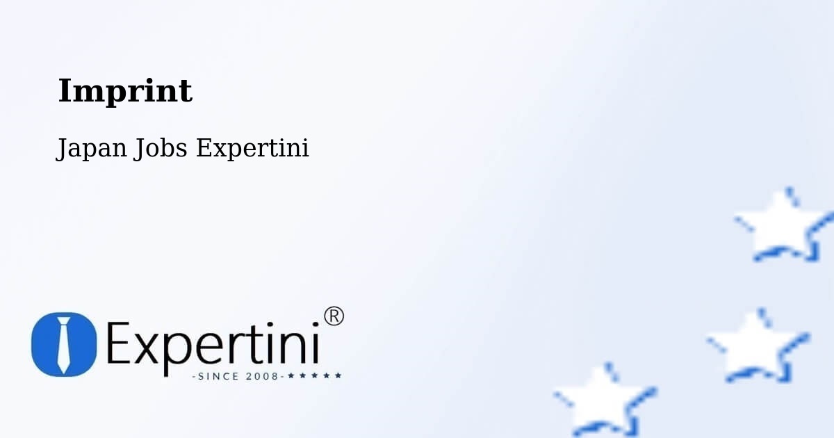 Imprint – Tahara Shi - Japan Jobs Expertini